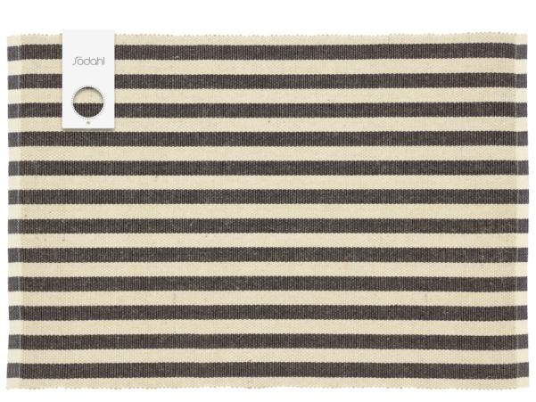 Bitz Södahl Statement Stripe Placemat 33 X 48 Cm 2 Pcs Ash