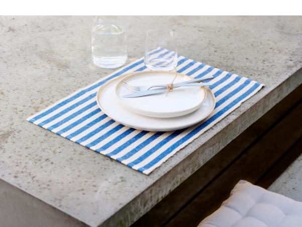 Bitz Södahl Statement Stripe Placemat 33 X 48 Cm 2 Pcs Blue