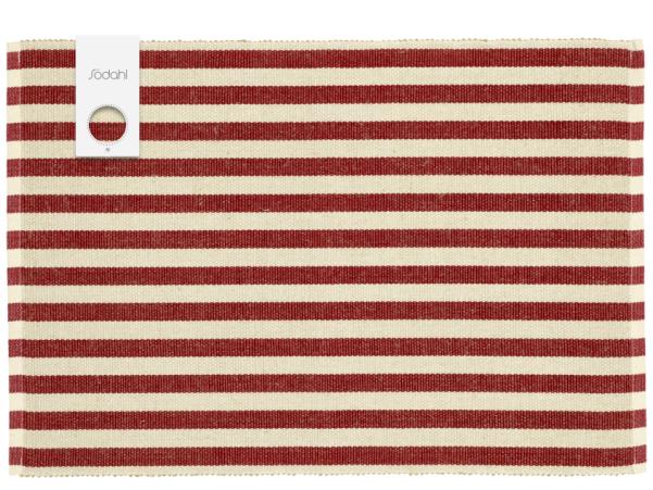 Bitz Södahl Statement Stripe Placemat 33 X 48 Cm 2 Pcs Red