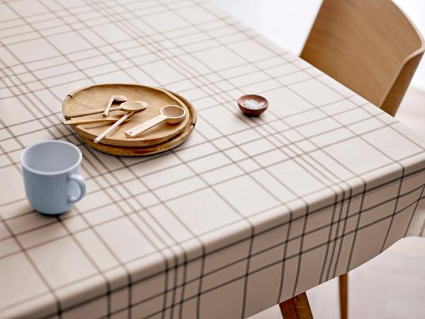 Bitz Södahl Tartan Acrylic Tablecloth W. Antislip 140 Cm Beige
