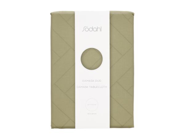 Bitz Södahl Tiles Damask Tablecloth 140 X 220 Cm Eucalyptus