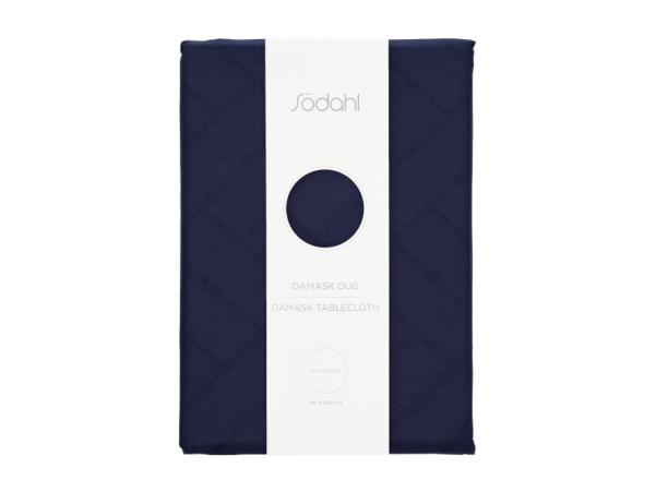 Bitz Södahl Tiles Damask Tablecloth 140 X 220 Cm Indigo