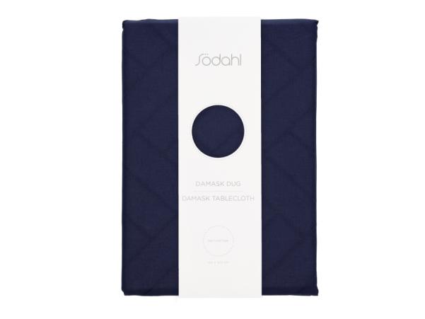 Bitz Södahl Tiles Damask Tablecloth 140 X 320 Cm Indigo