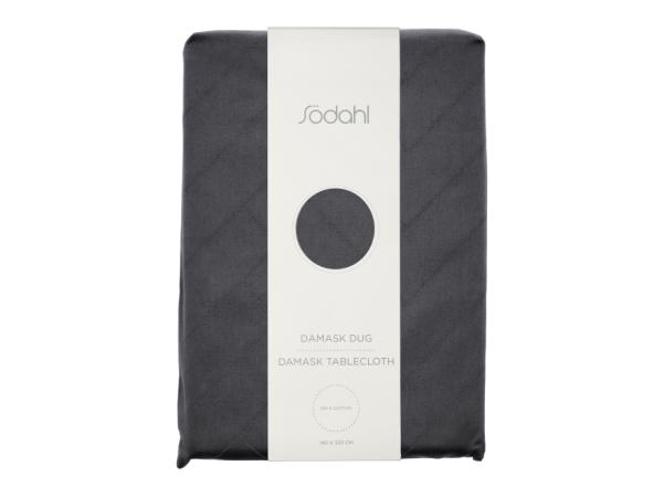 Bitz Södahl Tiles Damask Tablecloth 140 X 370 Cm Ash