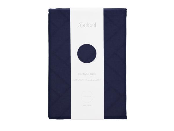 Bitz Södahl Tiles Damask Tablecloth 140 X 370 Cm Indigo