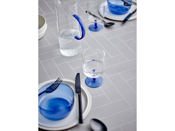 Bitz Södahl Tiles Tablecloth 140 X 370 Cm Light Grey