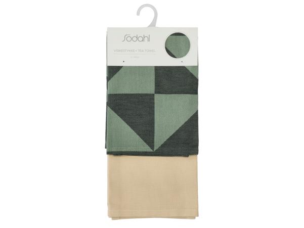 Bitz Södahl Twist Tea Towel 50 X 70 Cm 2 Pcs Hedge Green