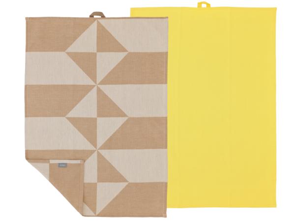 bitz Södahl Twist Tea towel 50 x 70 cm 2 pcs Warm Taupe