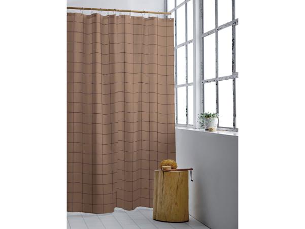 Bitz Södahl Vista Shower Curtain 180 X 200 Cm Warm Taupe