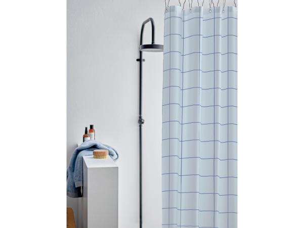 Bitz Södahl Vista Shower Curtain 180 X 220 Cm Linen Blue