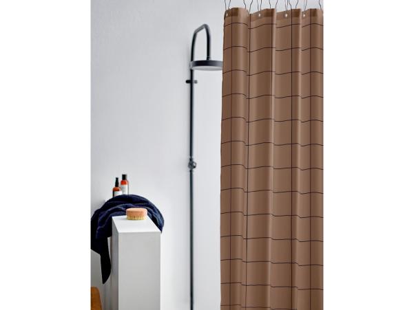 Bitz Södahl Vista Shower Curtain 180 X 220 Cm Warm Taupe