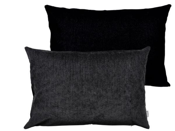 bitz Södahl Washed Chenille Cushion 40 x 60 cm Black