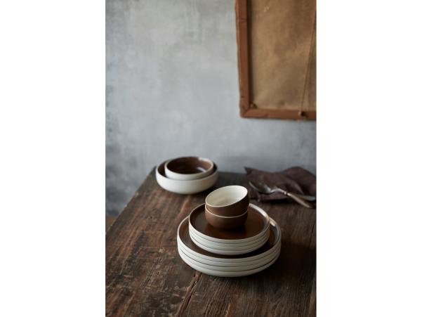Bitz Studio Round North Bowl Dia 11 Cm Matte Bark/Matte White