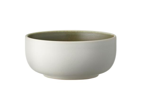 bitz Studio Round North Bowl Dia 11 cm Matte white/Matte moss