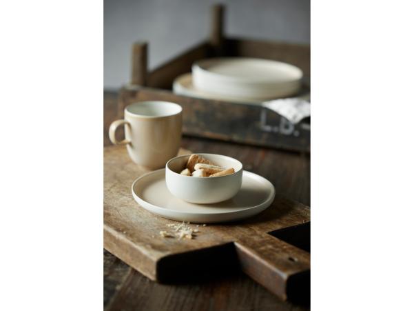 Bitz Studio Round North Bowl Dia 11 Cm Matte White/Matte Sand