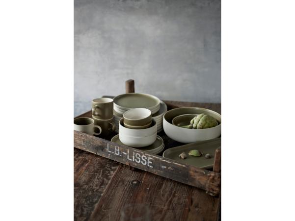 Bitz Studio Round North Bowl Dia 15 Cm Matte White/Matte Moss