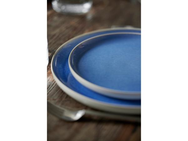 Bitz Studio Round North Dinner Plate Dia 27 Cm Matte White/Shiny River