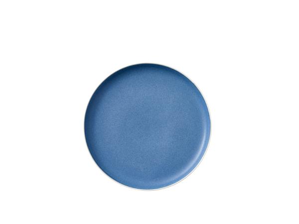 bitz Studio Round North Lunch plate Dia 21 cm Matte white/Matte river