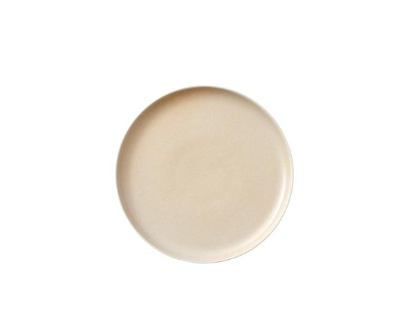 bitz Studio Round North Lunch plate Dia 21 cm Matte white/Matte sand