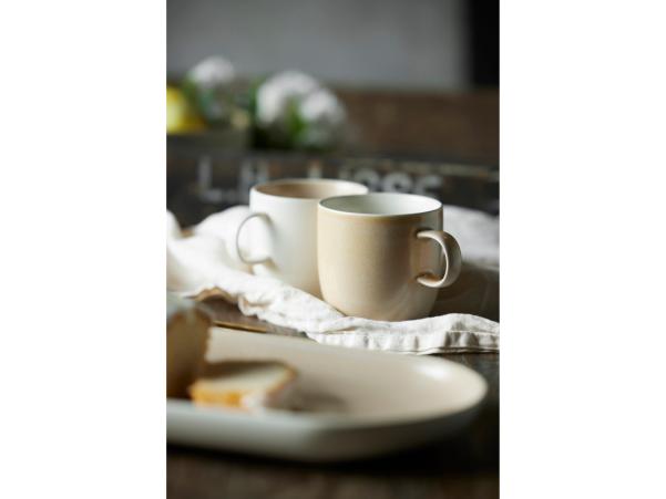 Bitz Studio Round North Mug 33 Cl Matte Sand/Matte White