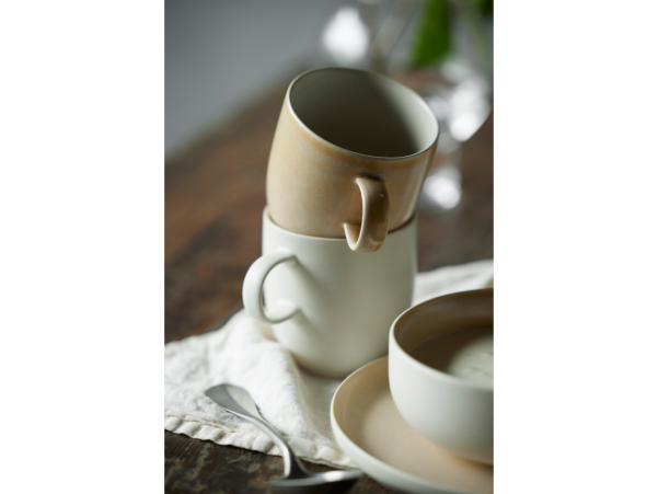 Bitz Studio Round North Mug 33 Cl Matte Sand/Matte White