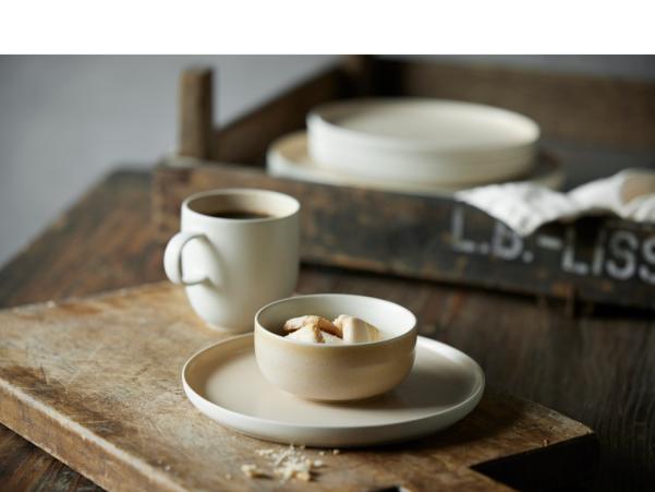 Bitz Studio Round North Mug 33 Cl Matte White/Matte Sand