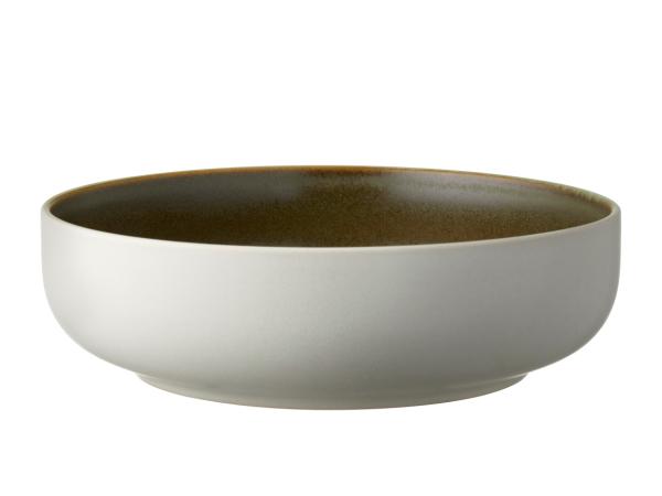 bitz Studio Round North Pasta bowl Dia 19 cm Matte white/Matte moss