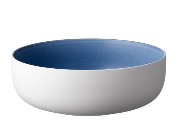 bitz Studio Round North Salad bowl Dia 25 cm Matte white/Matte river