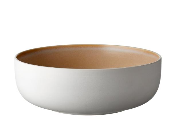 bitz Studio Round North Salad bowl Dia 25 cm Matte white/Matte sand