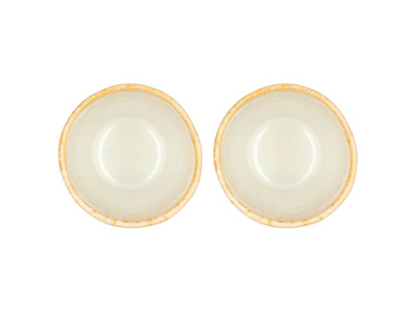 Bitz Villa Collection Allure Mug Dia 7.5 X 9 Cm 0.18 Liter 2 Pcs Cream/Sand