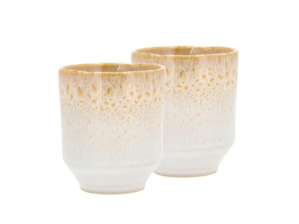 bitz Villa Collection Allure Mug Dia 7.5 x 9 cm 0.18 liter 2 pcs Cream/Sand
