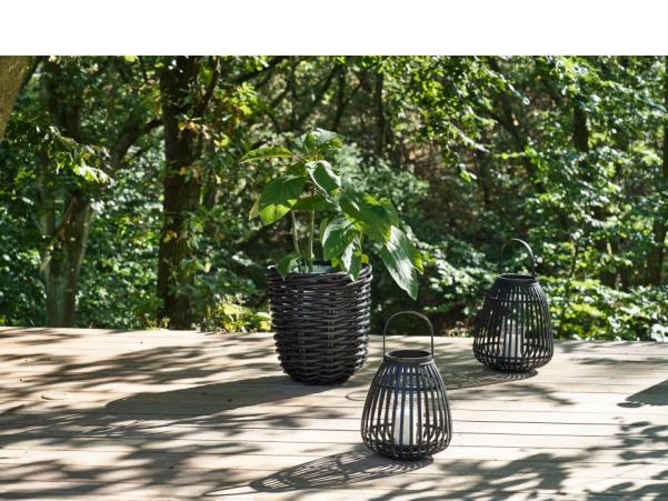 Bitz Villa Collection Asra Lantern Dia. 29 X 35 Cm Black