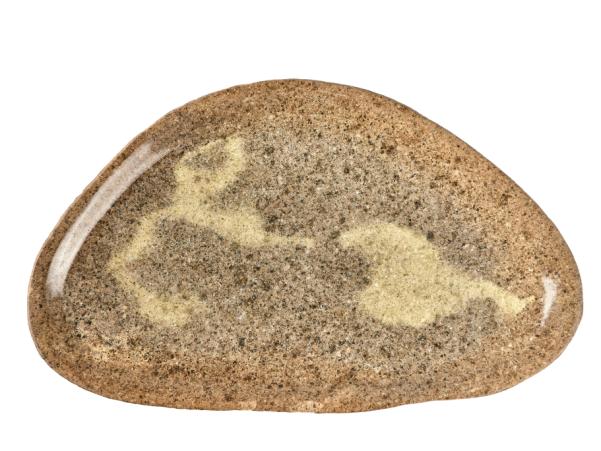 Bitz Villa Collection Bark Dish Dia. 40 X 6 Cm Nature River Stone