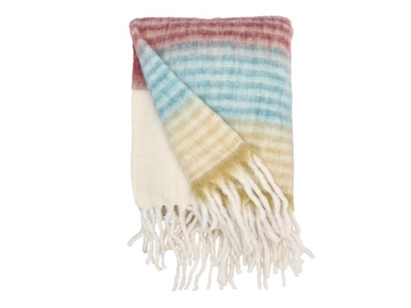 bitz Villa Collection Bliss Throw 130 x 170 cm Honey/Blue/Bordeaux/Sand