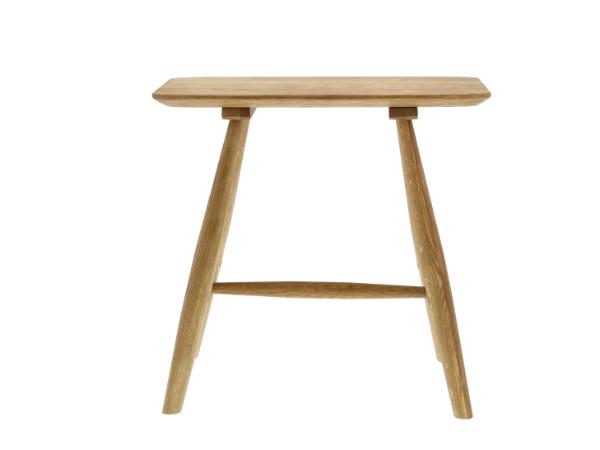 bitz Villa Collection Bodo Stool 46.5 x 28 x 45 cm Nature oiled Oak