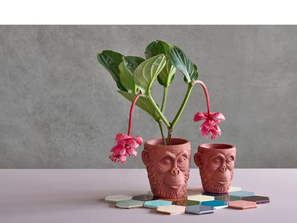 Bitz Villa Collection Calbe Flowerpot Dia 19 X 19 Cm Red Brown