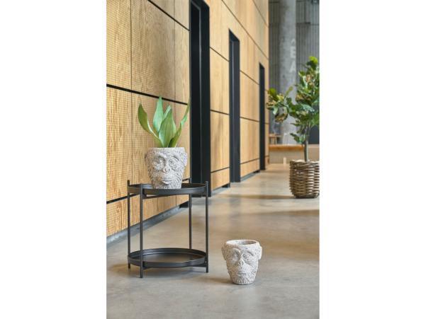 Bitz Villa Collection Calbe Flowerpot Dia. 22 X 22.5 Cm Grey Cement