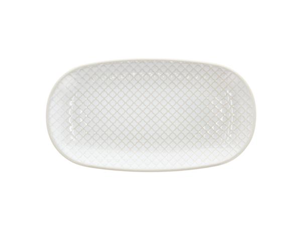 Bitz Villa Collection Elstra Plate 25.5 X 14 X 2.5 Cm Offwhite Ass