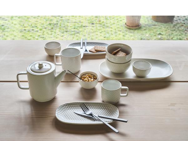 Bitz Villa Collection Elstra Serving Dish 35.5 X 18.8 X 3.5 Cm Offwhite