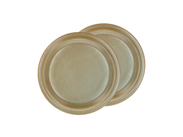 bitz Villa Collection Evig Lunch plate Dia 20 x 1.5 cm 2 pcs Brown