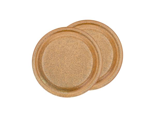 bitz Villa Collection Evig Lunch plate Dia 20 x 1.5 cm 2 pcs Amber