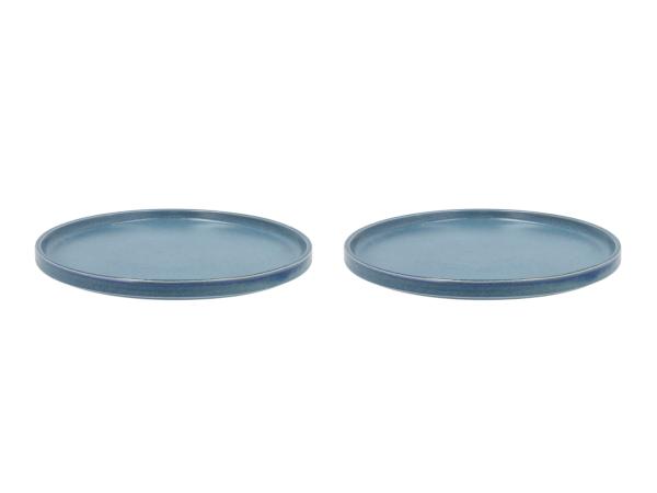 bitz Villa Collection Fjord Dinner plate Dia 26.5 x 1.9 cm 2 pcs Blue