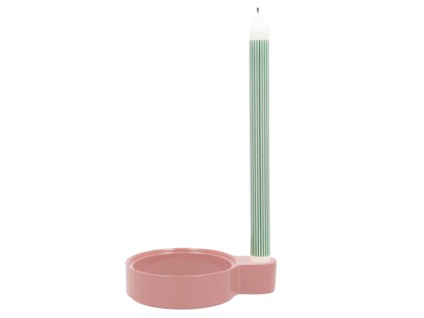 Bitz Villa Collection Halo Candlestick 16 X 12 X 3.6 Cm Rose