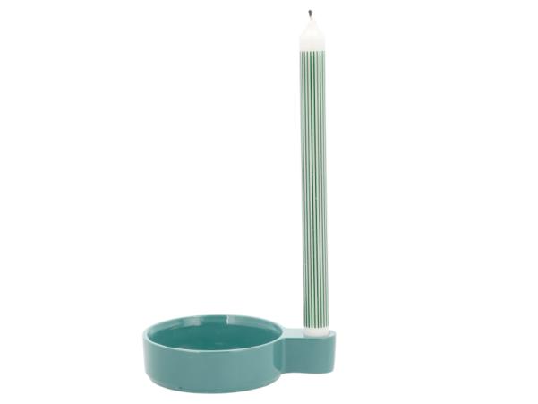 Bitz Villa Collection Halo Candlestick 16 X 12 X 3.6 Cm Blue