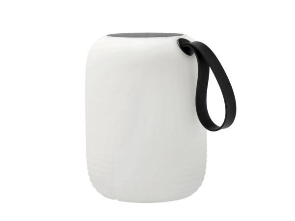 Bitz Villa Collection Hav LED Lamp W. Solar Dia 21 X 27.5 Cm White/Black