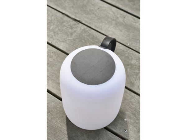 Bitz Villa Collection Hav LED Lamp W. Solar Dia 21 X 27.5 Cm White/Black