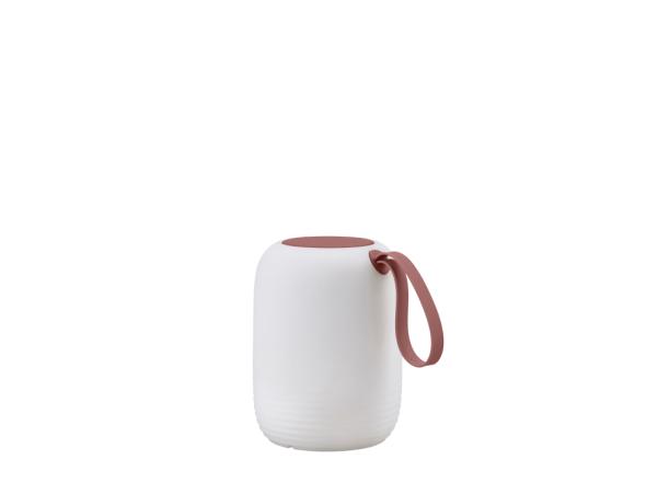 Bitz Villa Collection Hav LED Lamp W. Speaker Dia 12.5 X 15.5 Cm White/Red