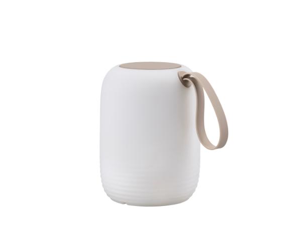 Bitz Villa Collection Hav LED Lamp W. Speaker Dia 17.5 X 23 Cm White