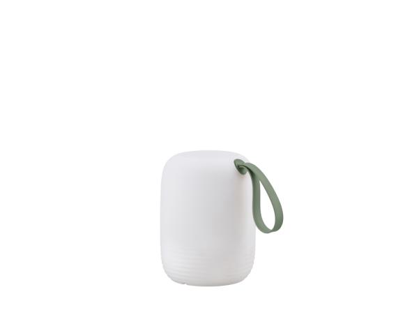 Bitz Villa Collection Hav Lounge Lamp Dia 12.5 X 15.5 Cm White/Green