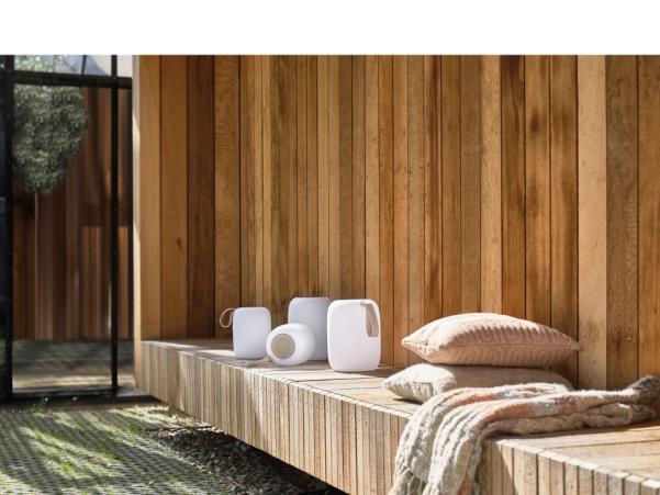 Bitz Villa Collection Hav Lounge Lamp Dia 17.5 X 23 Cm White